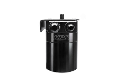 HPS Performance Billet Aluminum Oil Catch Can Kit, Black, 860-033WB