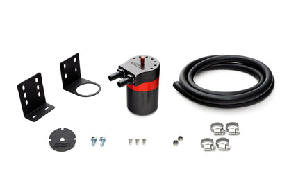 HPS Performance Aluminum Oil Catch Can Kit with 5/8" Barb Adapters and Rubber Hoses, 861-503