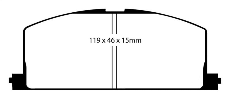 EBC 83-86 Toyota Camry 2.0 Redstuff Front Brake Pads