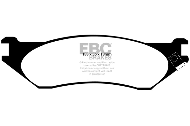 EBC 04-06 Dodge Durango 3.7 Greenstuff Front Brake Pads