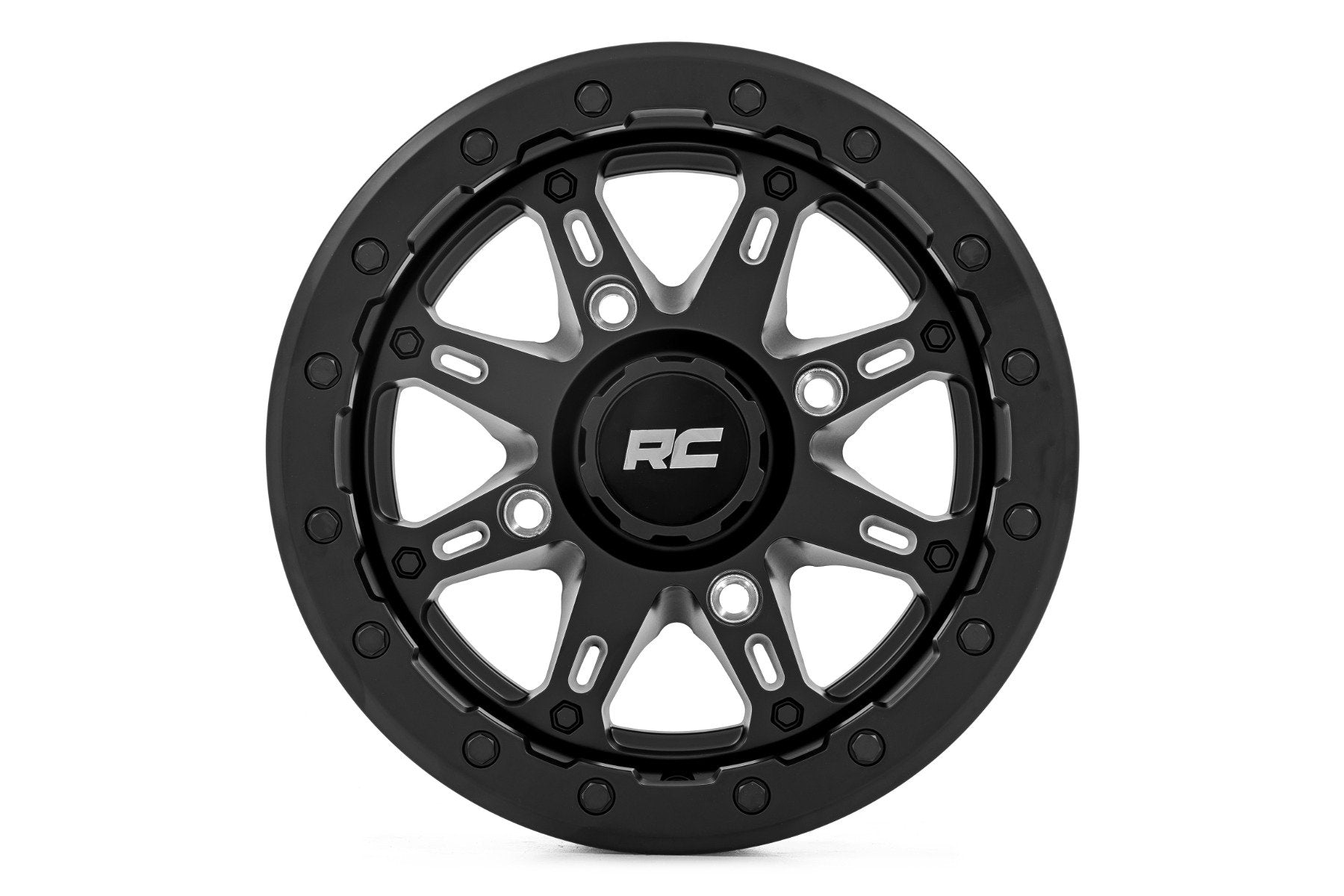 Rough Country 94 Series Wheel | UTV | Matte Black | 14x7 | 4-137 | +10mm