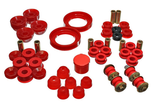 Energy Suspension 90-93 Honda Accord/Odyssey Red Hyper-Flex Master Bushing Set