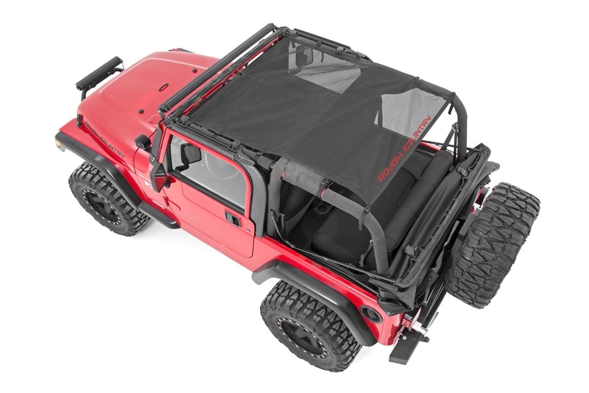 Mesh Bikini Top Plus | Black | Jeep Wrangler TJ (97-06)/Wrangler YJ (92-95) 
