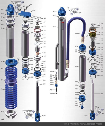 King Shocks Retaining Ring Int .625 BRG 1.188