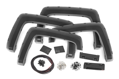 Pocket Fender Flares | 6'7" & 8' Bed | G1C Overcast | Chevy Silverado 1500 (14-18)/2500HD