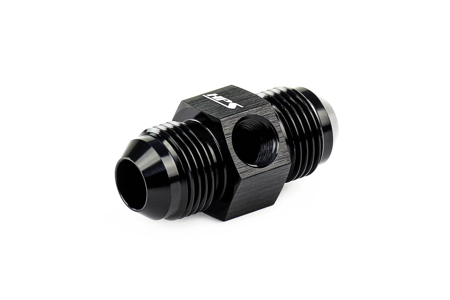 HPS Performance -10 AN Male to Male Adapter with 1/8" NPT Female Port, Aluminum, Black