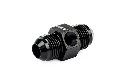HPS Performance -10 AN Male to Male Adapter with 1/8" NPT Female Port, Aluminum, Black