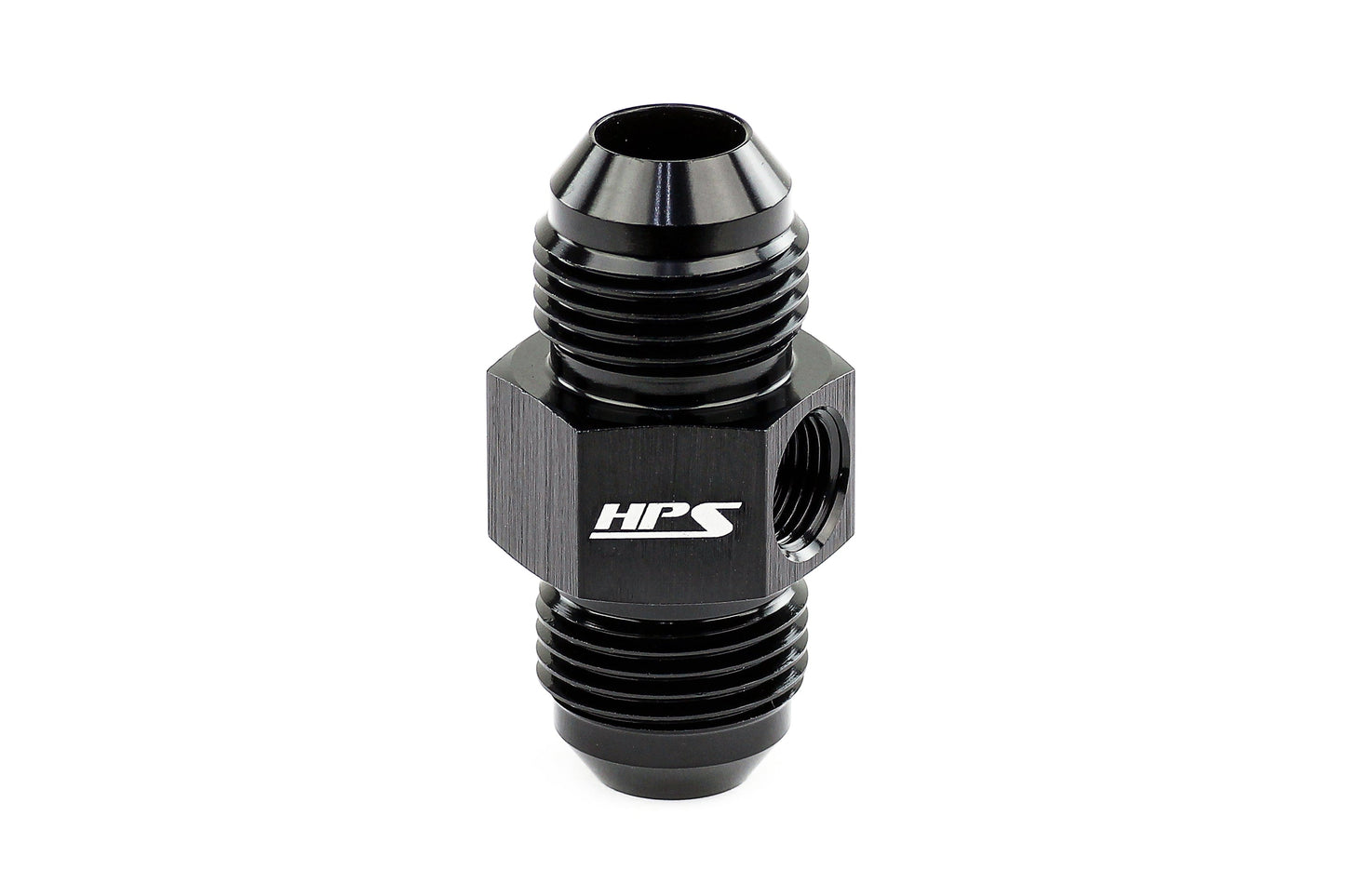 HPS Performance -10 AN Male to Male Adapter with 1/8 inch NPT Female Port Aluminum Black
