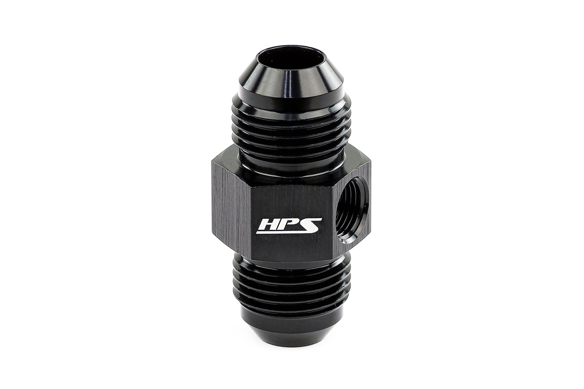 HPS Performance -10 AN Male to Male Adapter with 1/8 inch NPT Female Port Aluminum Black