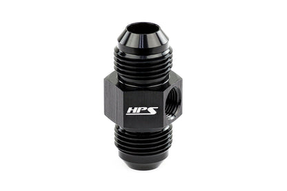 HPS Performance -10 AN Male to Male Adapter with 1/8 inch NPT Female Port Aluminum Black