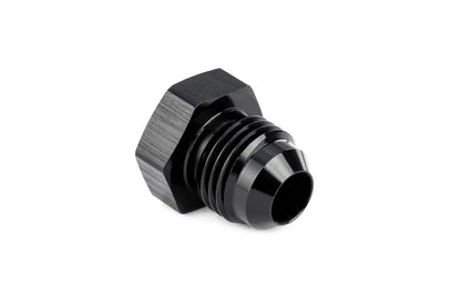 HPS Performance -10 AN Fittings Plug AN Male 37 Degree Flare Aluminum Black