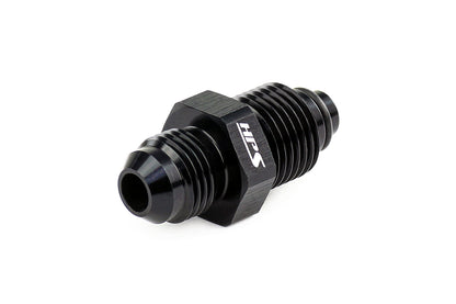 HPS Performance -6 AN to 1/2-20 Male to Inverted Flare Male Power Steering Adapter, Aluminum, Black