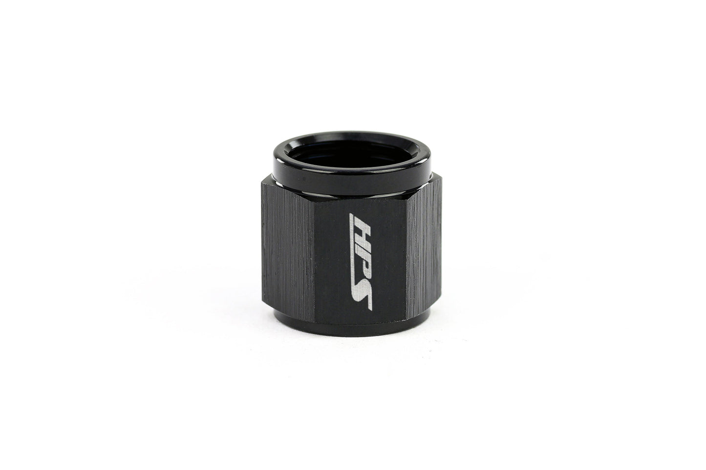 HPS Performance -6 Hard Line AN Tube Nut Aluminum Black