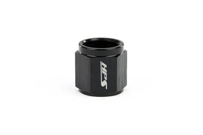HPS Performance -8 Hard Line AN Tube Nut Aluminum Black