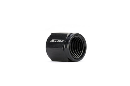 HPS Performance -10 Hard Line AN Tube Nut, Aluminum, Black