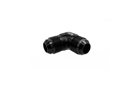 HPS Performance 90 Degree -10 AN Male to Male Union Adapter, Aluminum, Black