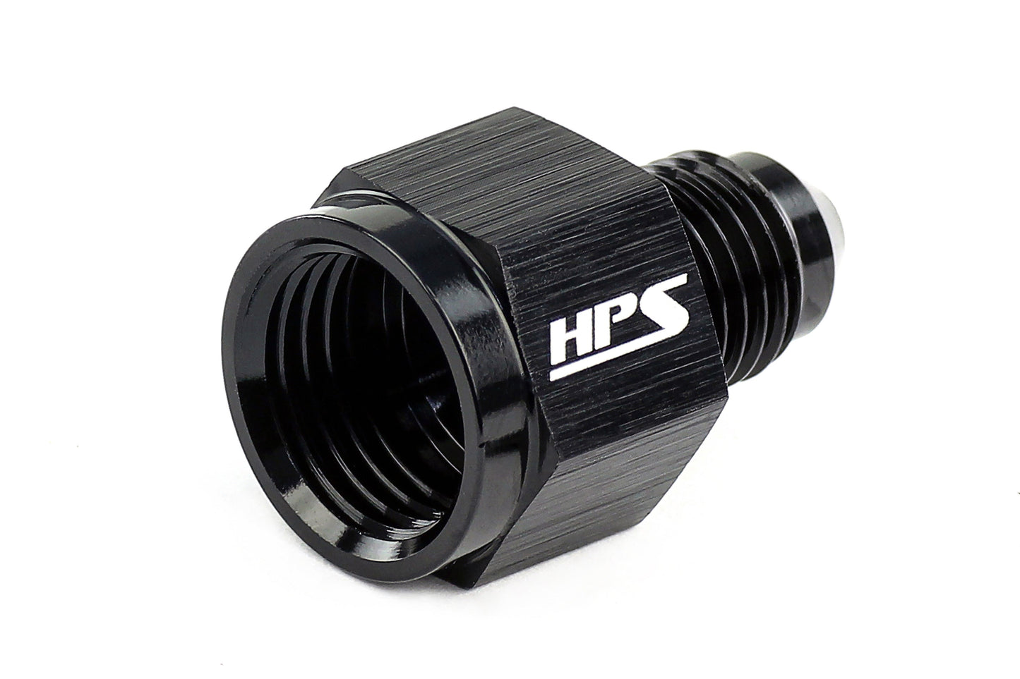 HPS Performance AN -6 Female to AN -4 Male Reducer Adapter Aluminum Black