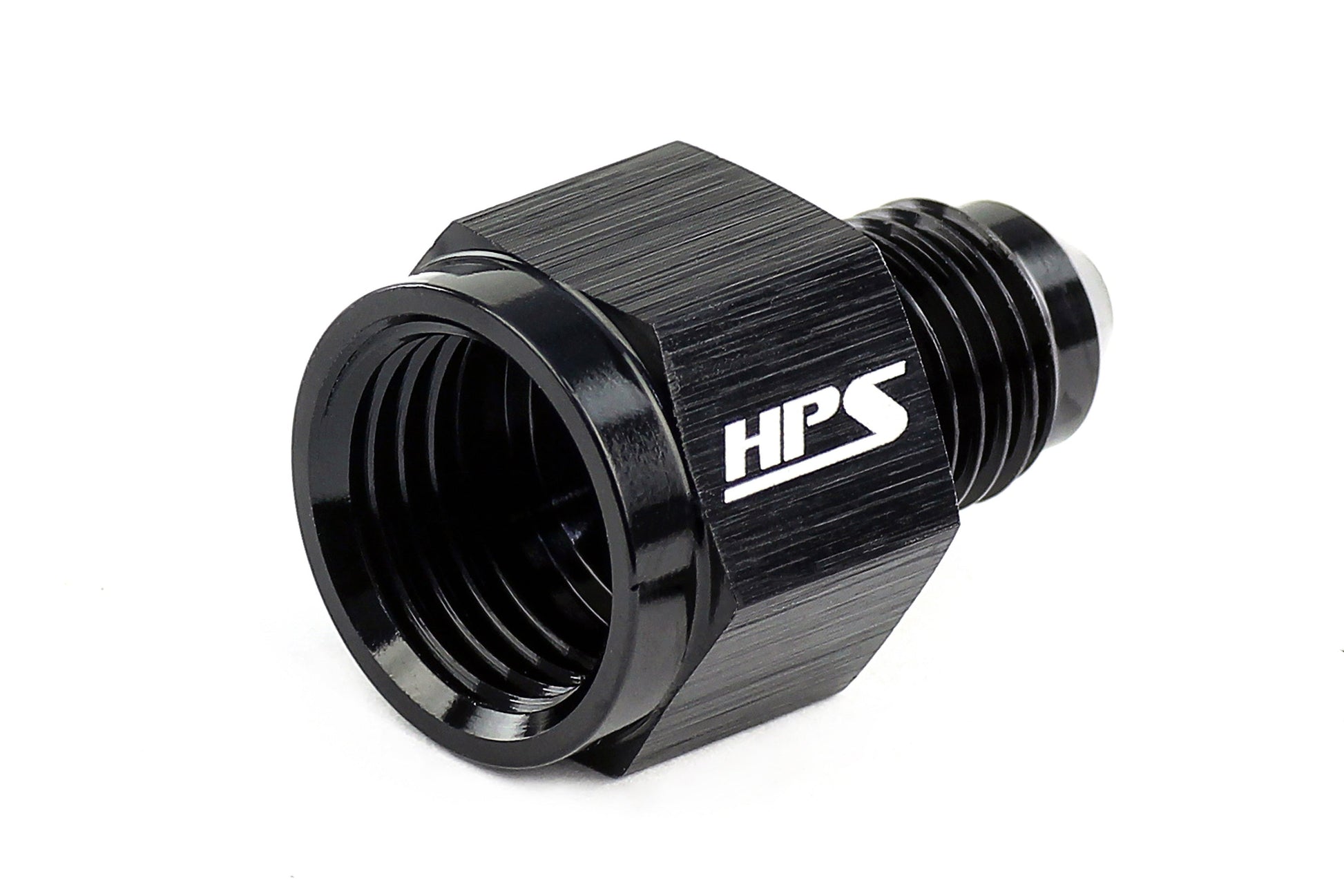 HPS Performance -10 AN Female to -6 AN Male Reducer Adapter Aluminum Black