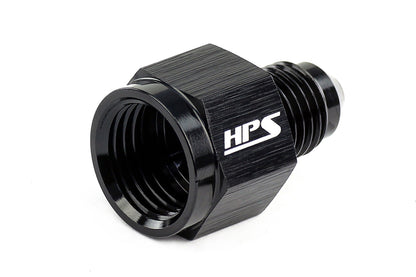 HPS Performance -4 AN Female to -3 AN Male Reducer Adapter Aluminum Black