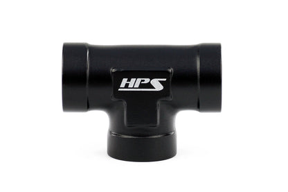HPS Performance 1/2'' NPT Female Tee Coupler Adapter Aluminum Black