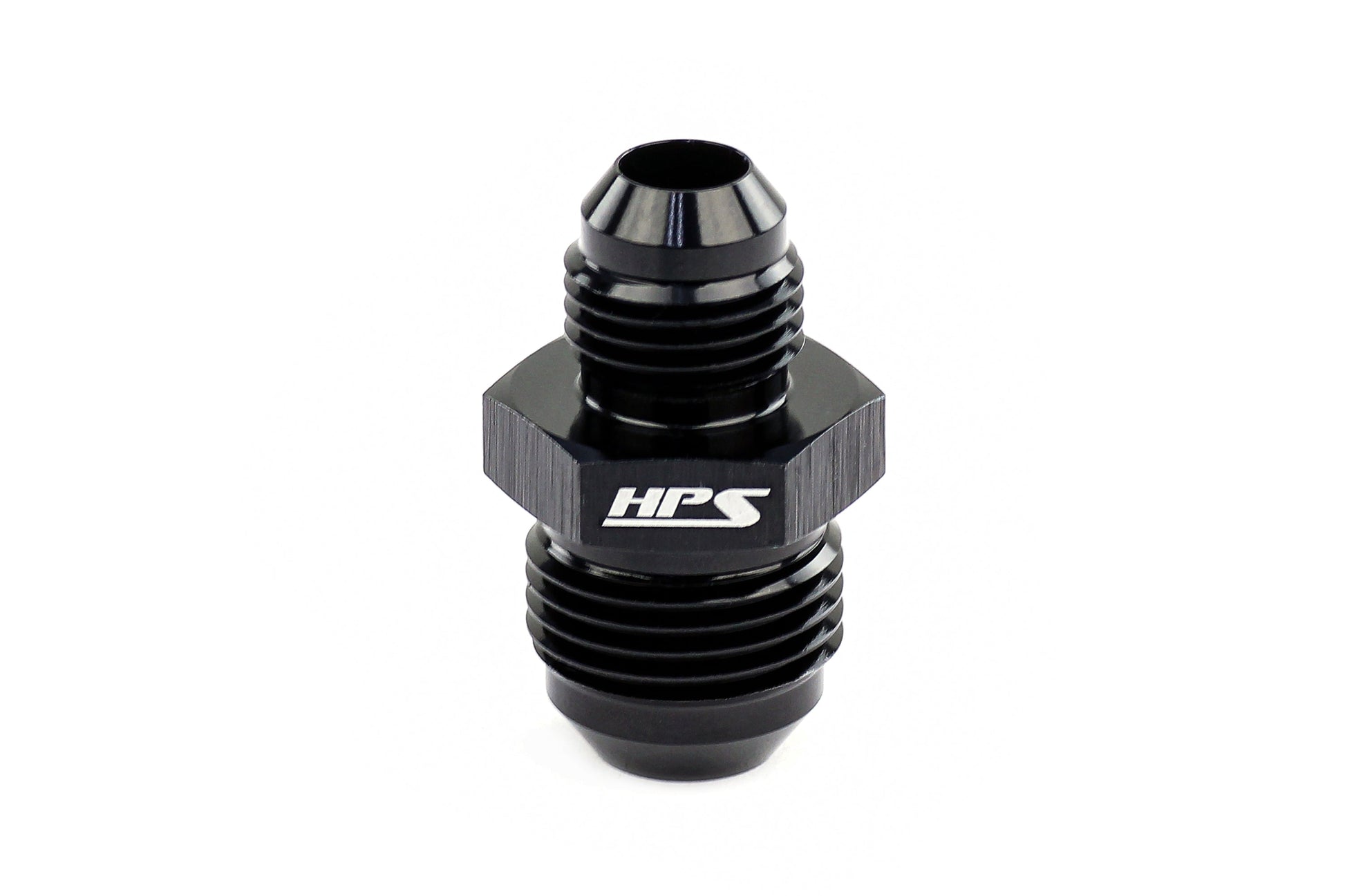 HPS Performance -12 AN to -6 AN Male To Male Reducer Union Coupler Adapter Aluminum Black