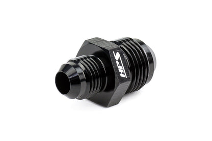 HPS Performance AN -6 to AN -4 Male To Male Reducer Union Coupler Adapter, Aluminum, Black