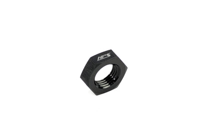 HPS Performance AN -10 Female Bulkhead Fitting Jam Nut Aluminum Black