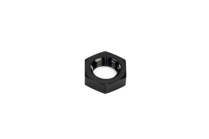HPS Performance -8 AN Female Bulkhead Fitting Jam Nut, Aluminum, Black
