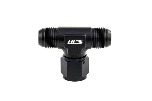 HPS Performance -6 AN Aluminum Tee Adapter with Female on Side AN9251-6