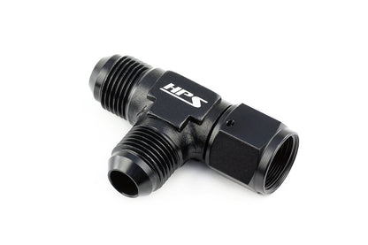 HPS Performance -8 AN Aluminum Tee Adapter with Female on Run AN9261-8