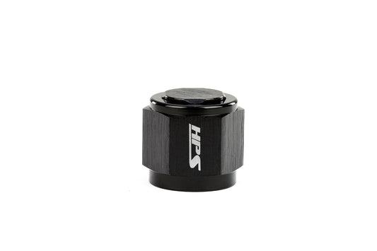 HPS Performance -6 AN Flare Female Cap Aluminum Black