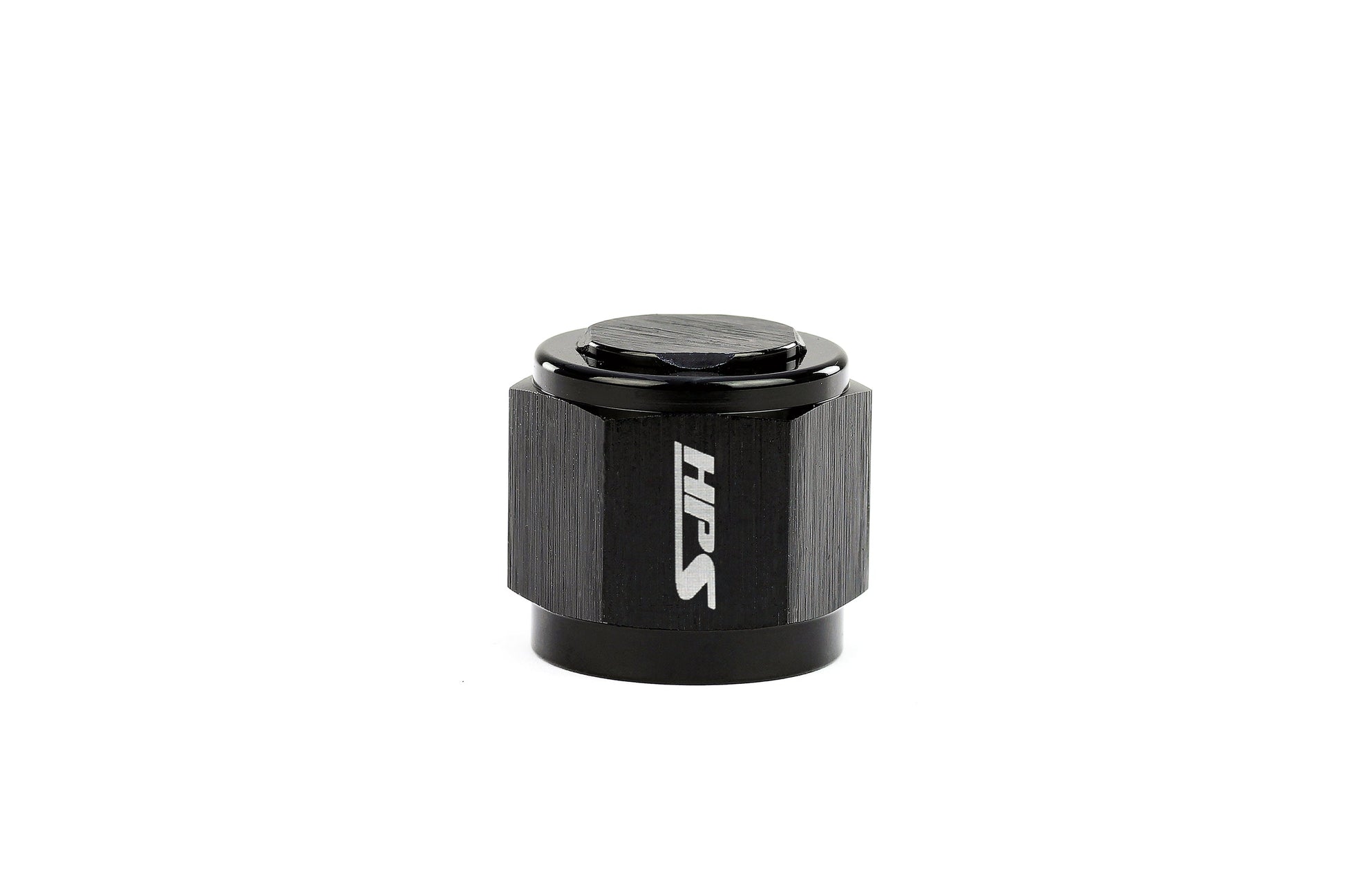 HPS Performance -8 AN Flare Female Cap Aluminum Black