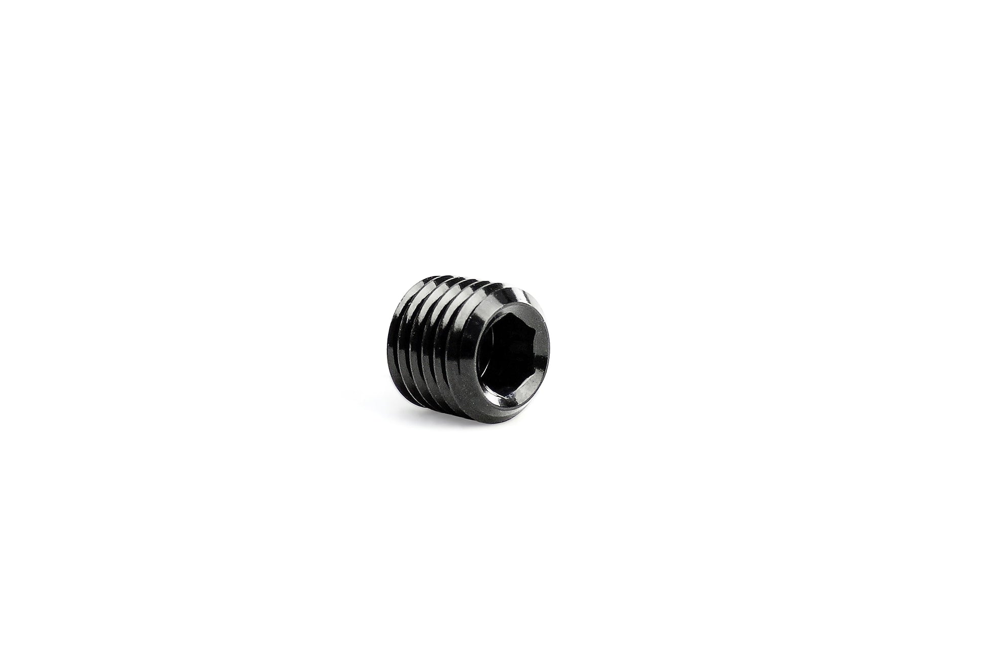 HPS Performance AN Fittings 1/2 inch NPT Allen Plug Aluminum Black