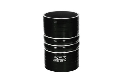 HPS 4 inch ID 6.5 inch Long Ultra High Temp 4-ply Reinforced Silicone CAC Coupler Hose Hot Side Black
