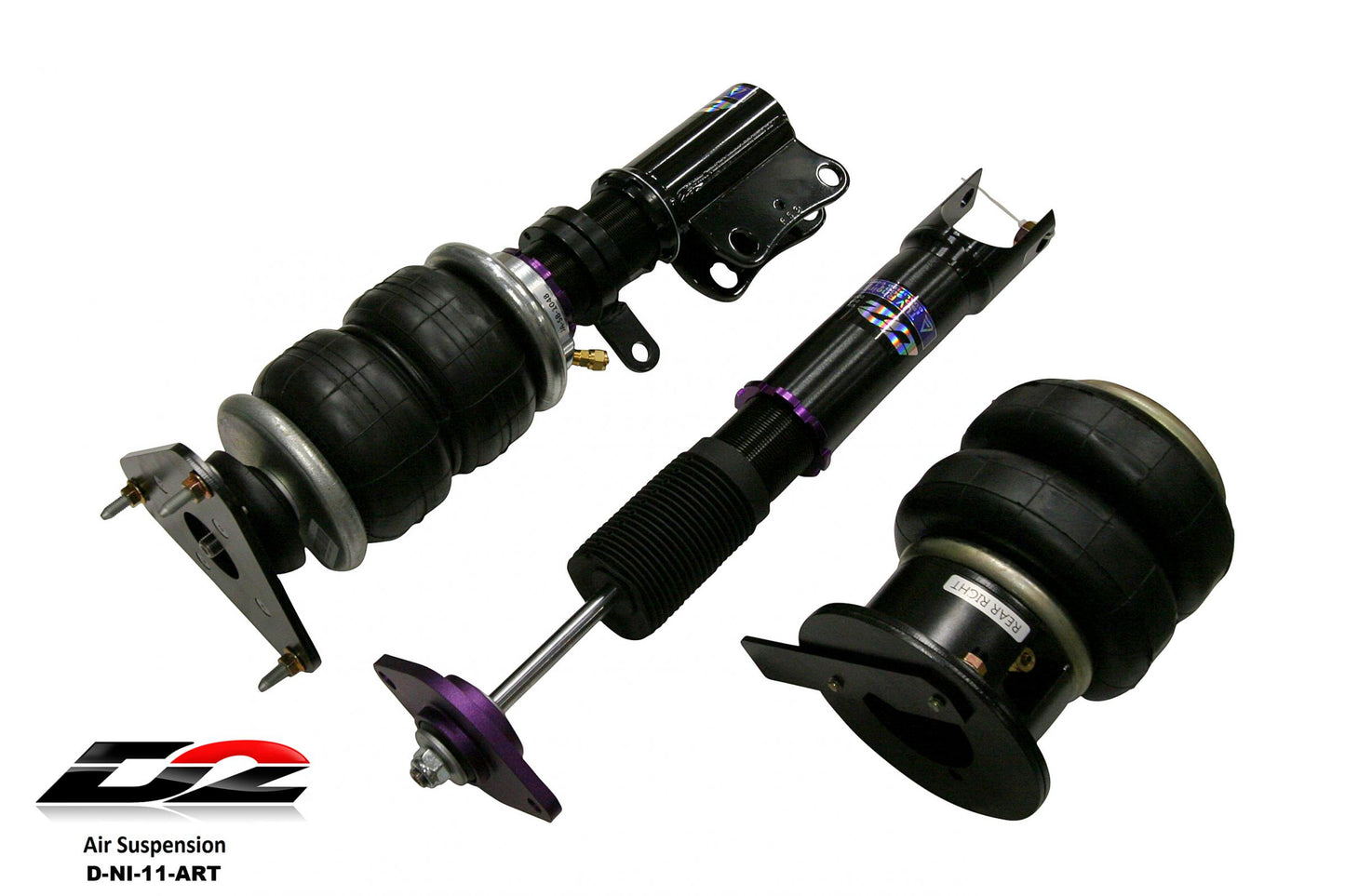 Air Struts w/ VERA Element Management 07-18 Nissan Altima 09+ Nissan Maxima D2 Racing