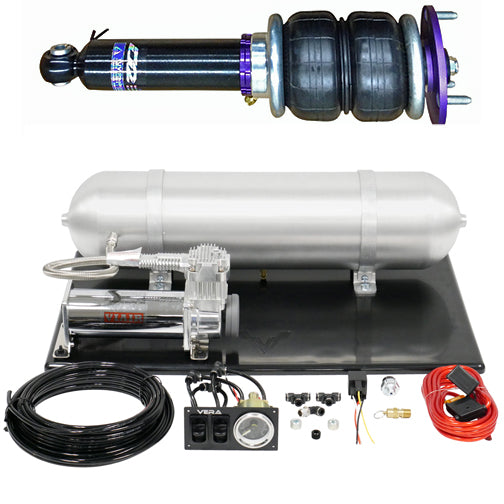 Air Struts w/ VERA Basic Management 99-04 Volkswagen Jetta IV 99-05 Volkswagen Golf IV 99-10 Volkswagen Beetle D2 Racing