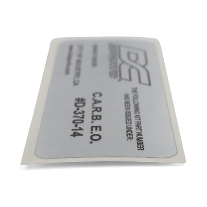 DC Sports CARB Sticker D-370-14 (For Headers)