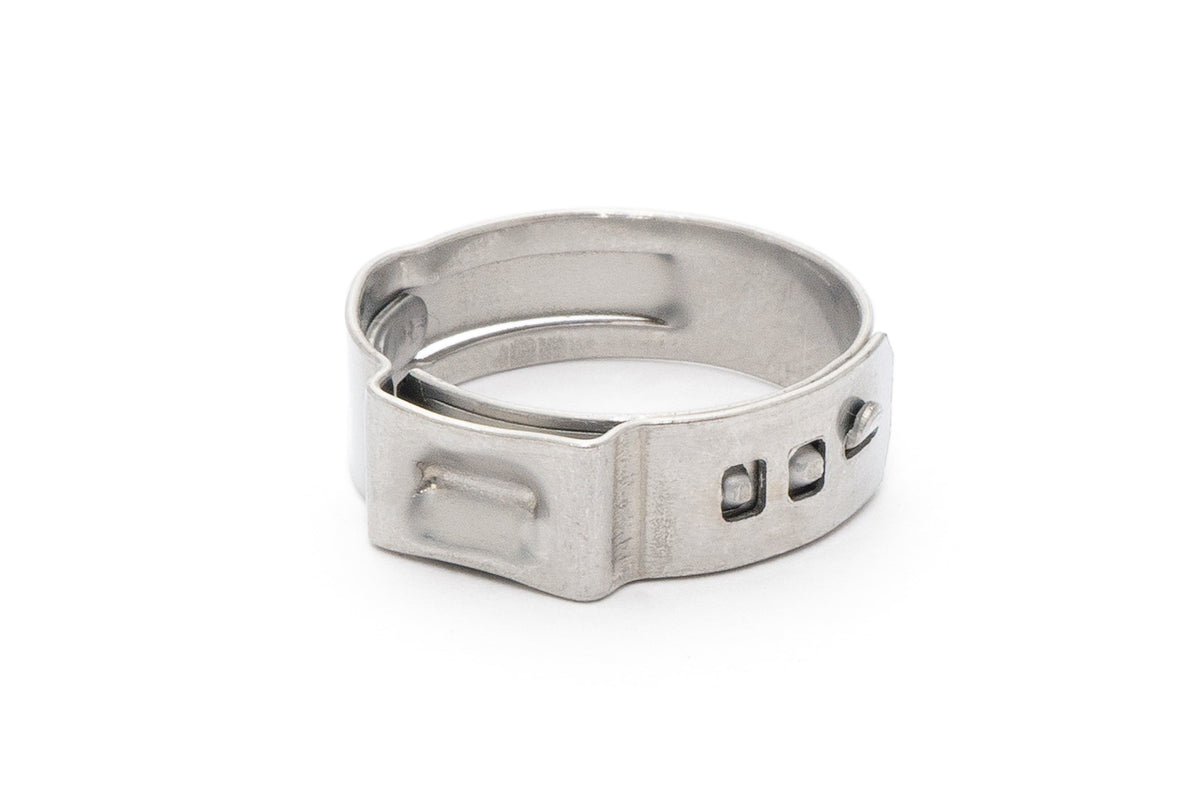 HPS 304 Stainless Steel Ear Hose Clamps, Effective Range 25.4mm - 28.6mm, 10pcs pack