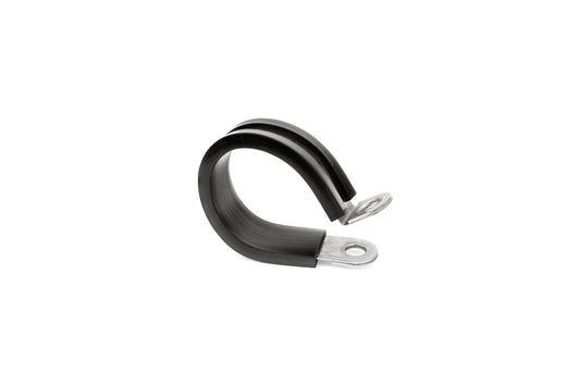 HPS 1" (27mm) ID Stainless Steel Cushion Loop Clamp (10pcs Pack) for Tube, Wire and Hose, Black Rubber EPDM
