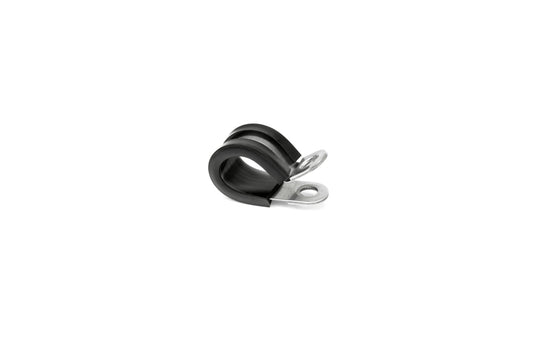 HPS 7/16" (11mm) ID Stainless Steel Cushion Loop Clamp (10pcs Pack) for Tube, Wire and Hose, Black Rubber EPDM