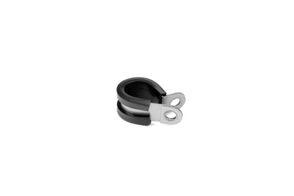 HPS 1/4" (6mm) ID Stainless Steel Cushion Loop Clamp (10pcs Pack) for Tube, Wire and Hose, Black Rubber EPDM