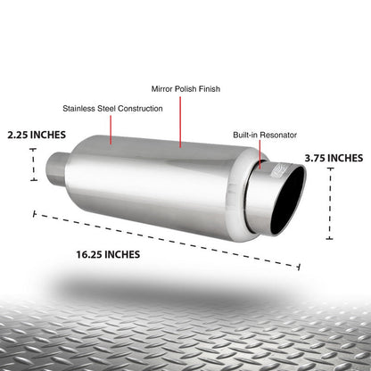 DC Sports Universal Round Muffler