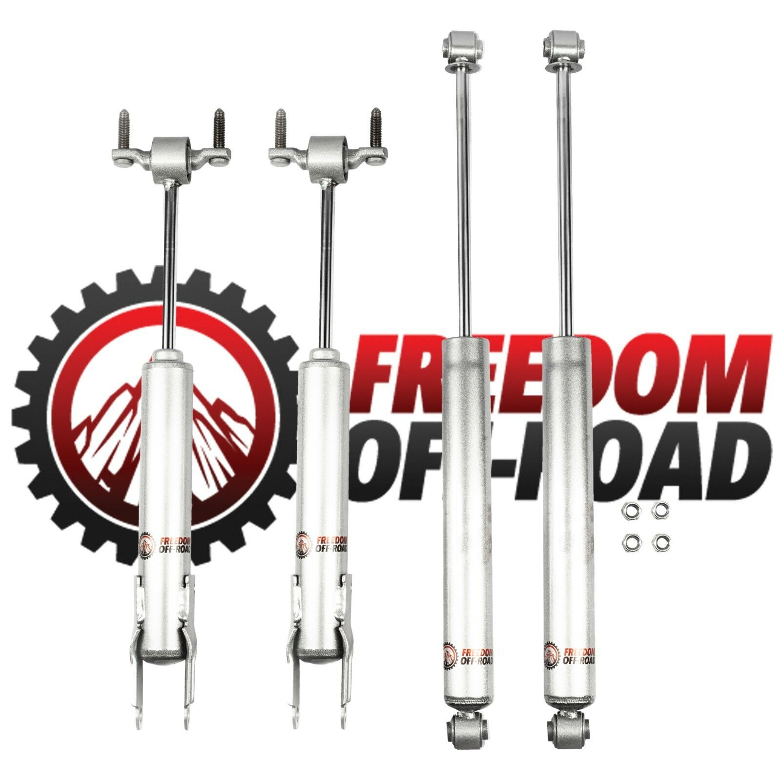 1-4 Inch Lift Extended Nitro Shocks 11-24 Silverado/Sierra 2500 HD/3500 HD Freedom Off-Road