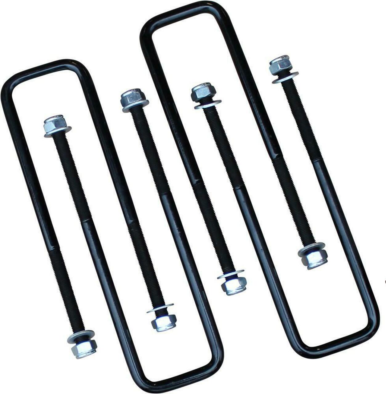 4 pcs Square U Bolts for 2.5 Inch Wide Leaf Springs 12 Inch Long 88-99 chevrolet C1500/K1500, 01-19 Silverado/Sierra 1500/01-04 Silverado/Sierra 2500/92-99 K1500/K2500 Suburban 05-23 Titan Freedom Off-Road