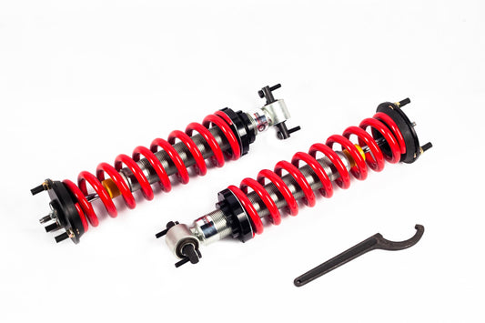 1-4 Inch Adjustable Coilovers 07-20 Escalade 07-20 Escalade ESV 07-13 Escalade EXT 07-13 Avalanche 08-18 Silverado/Sierra 1500 15-20 Suburban 07-14 Suburban 1500 07-20 Tahoe 07-19 Yukon 07-14 Yukon XL 1500 Freedom Off-Road