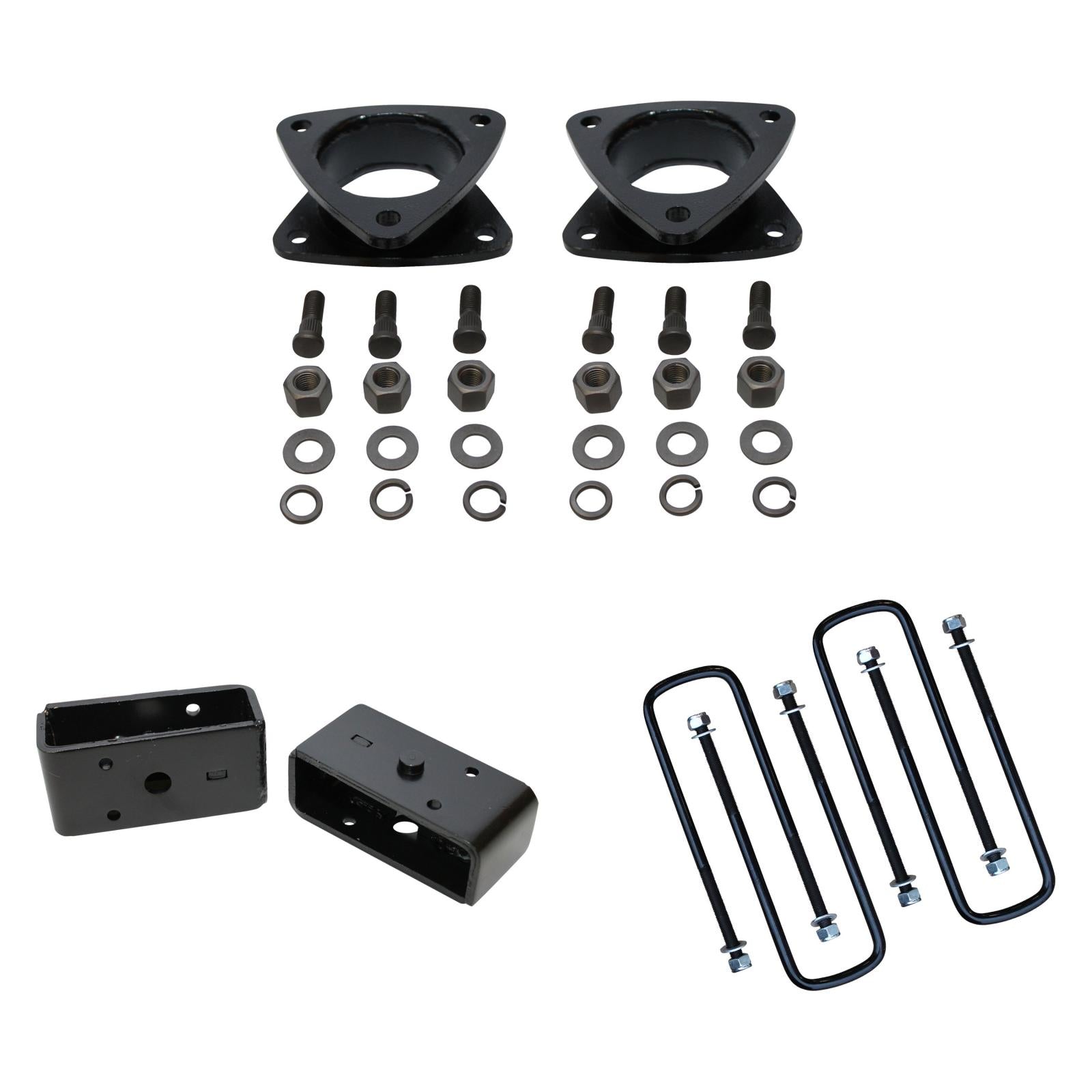 3 Inch Front Strut Spacers 2 Inch Rear Lift Blocks w/U Bolts 95-04 Tacoma Freedom Off-Road