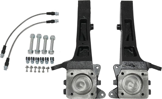 4 Inch Front Lift Spindles w/Extended Brake Lines 05-23 Tacoma RWD Freedom Off-Road