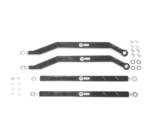 High Clearance Heavy Duty Radius Rod Set (4) - Black 14-16 Polaris RZR Freedom Off-Road