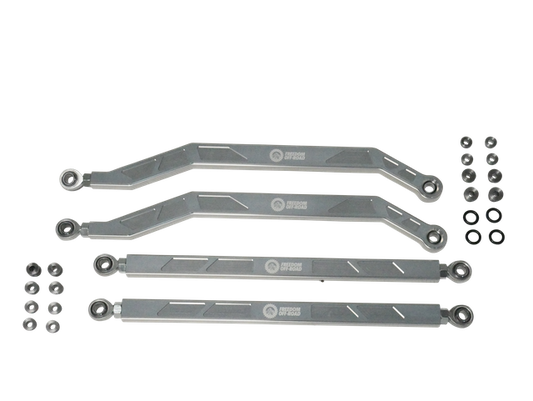 High Clearance Heavy Duty Radius Rod Set(4)-Polished 14-16 Polaris RZR Freedom Off-Road