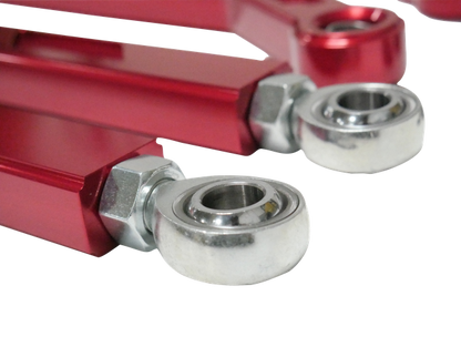 High Clearance Heavy Duty Radius Rod Set (4) - Red 14-16 Polaris RZR Freedom Off-Road